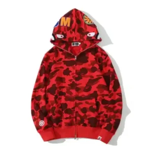 Bape Red Hoodie