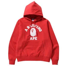 Bape Hoodie Red